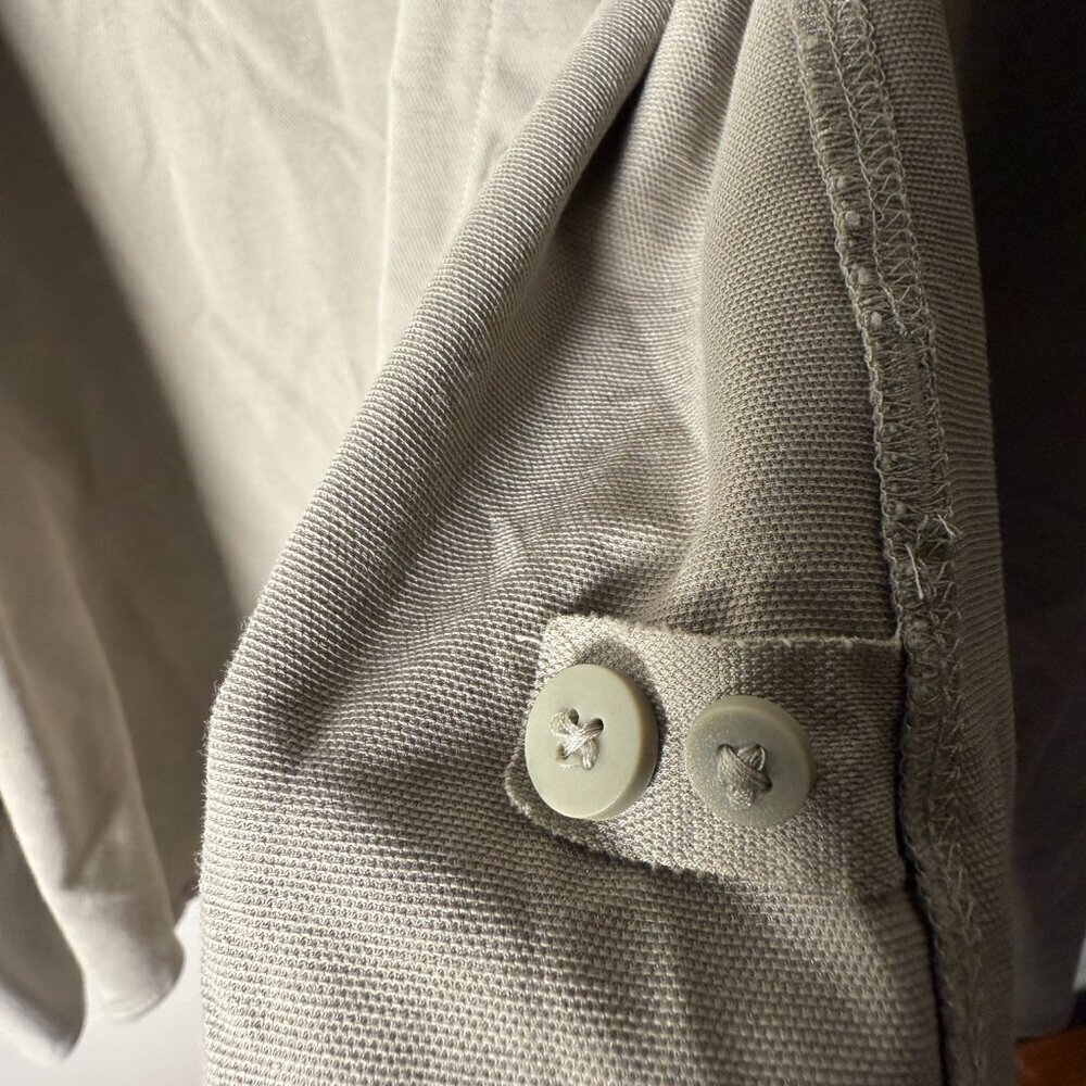 Lululemon Shirt Medium Tan Button Down Long Sleeve Collared -One.Thing.At.A.Time - Picture 4 of 7